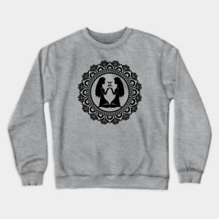 Gemini Zodiac Mandala Crewneck Sweatshirt